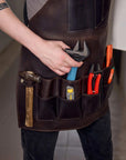 12-Pocket Leather Tool Apron - Pikore