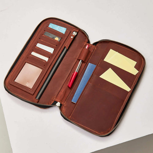 Family Passport Holder For 4 — Premium Personalized Handmade Leather Passport Holder | Pikore