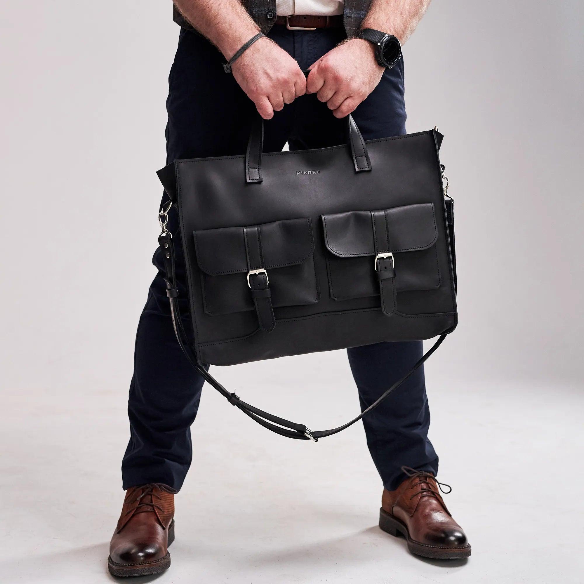 Carryall Leather Bag - Pikore