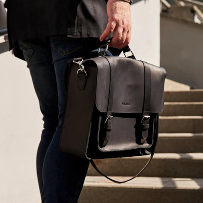 Briefcase Leather Bag - Pikore