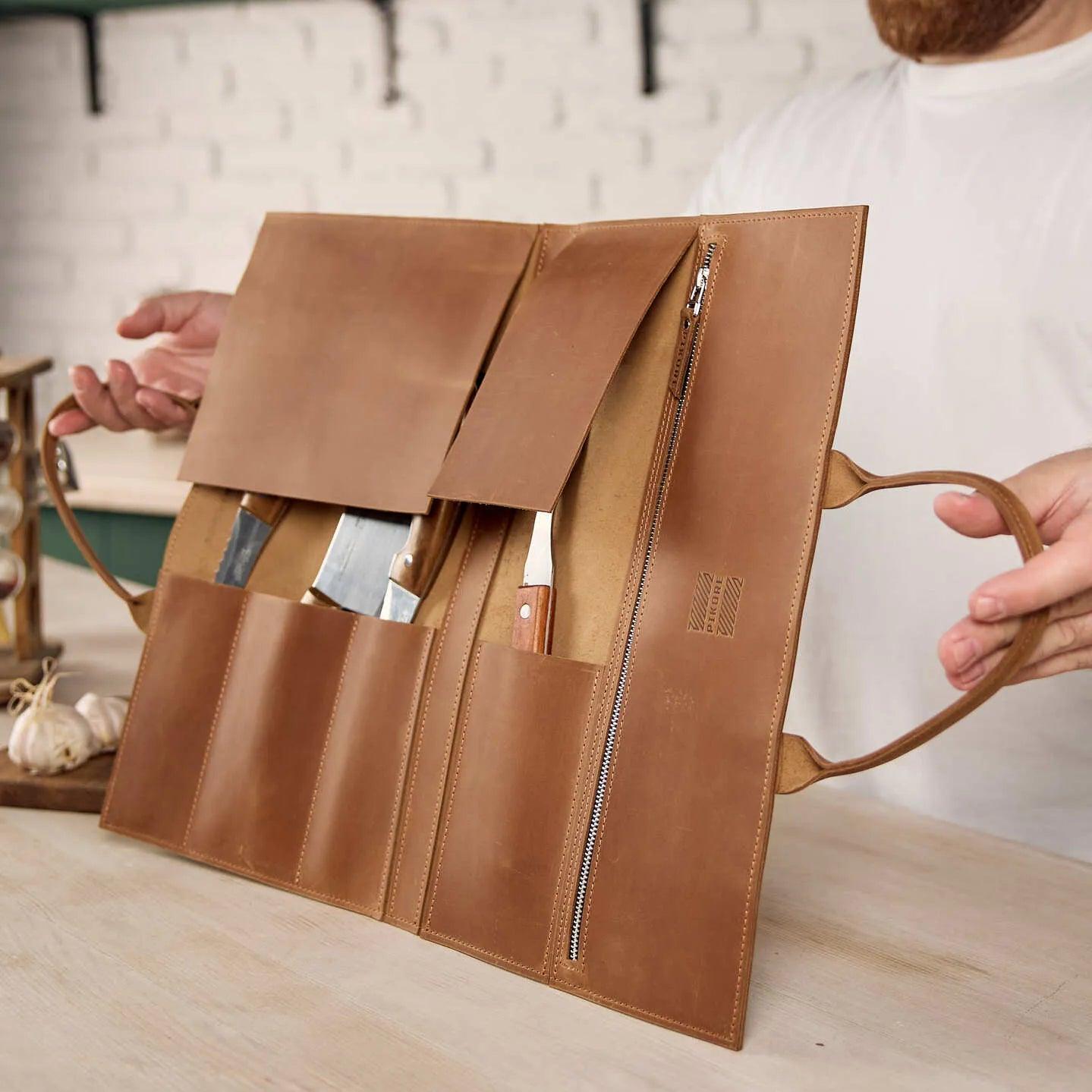 Personalized 4-Slot Folding Knife Bag
