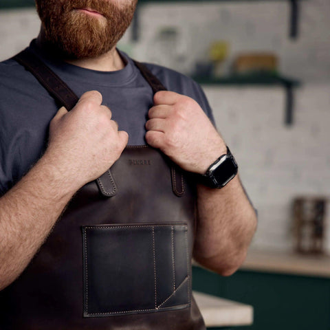 12-Pocket Leather Tool Apron - Pikore