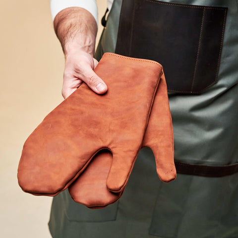 Leather Oven Mitts - Pikore