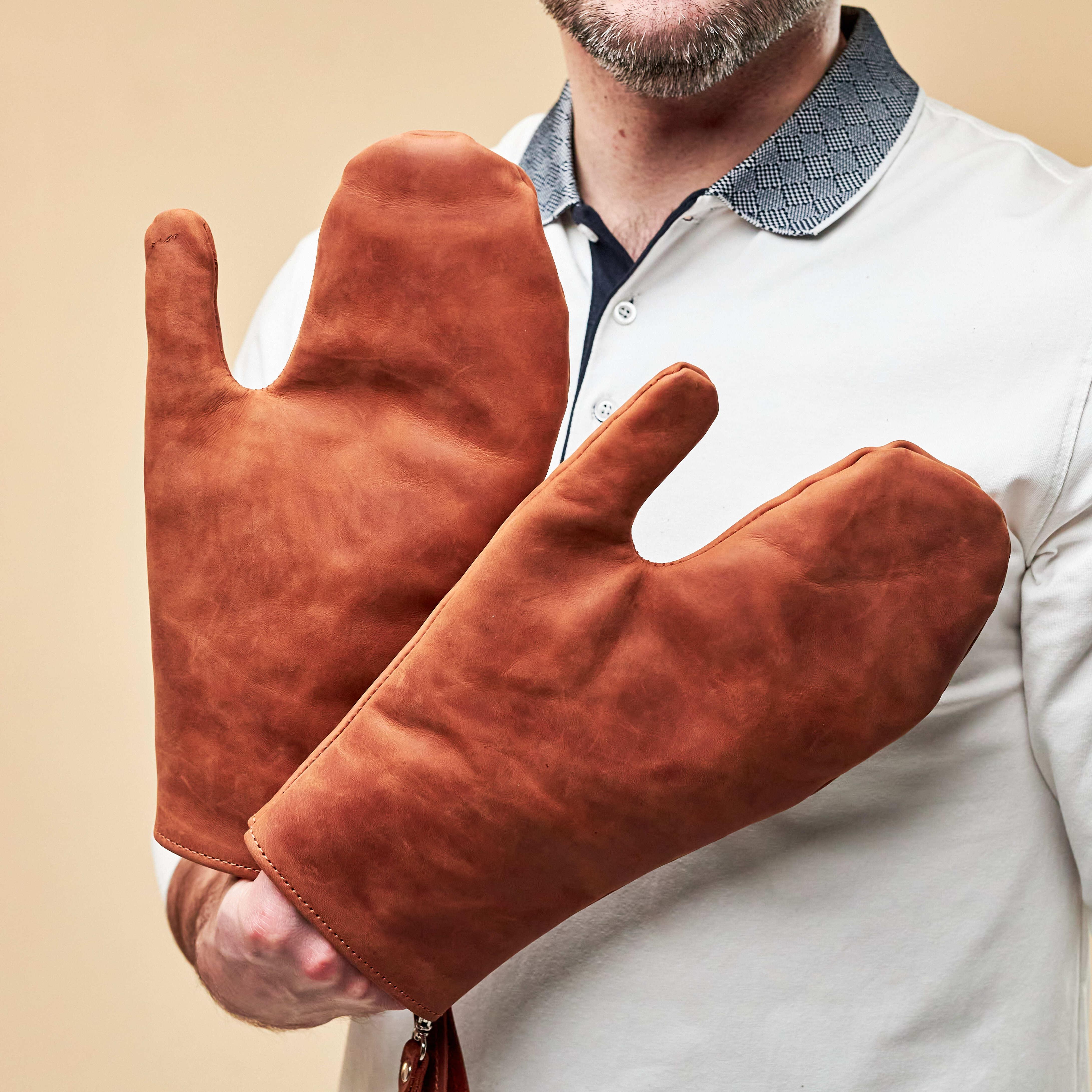Leather Oven Mitts - Pikore
