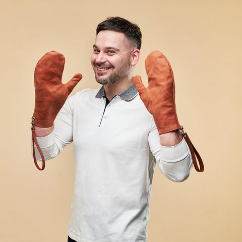 Leather Oven Mitts - Pikore