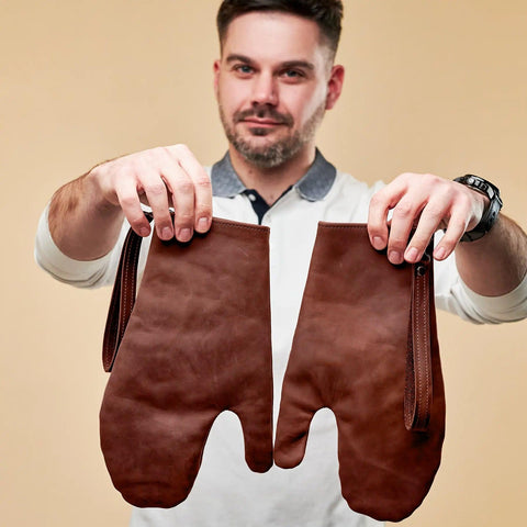 Leather Oven Mitts - Pikore