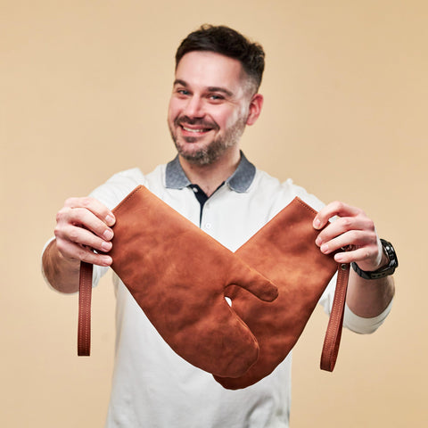 Leather Oven Mitts - Pikore