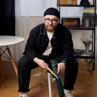 Personalized Leather Drum Stick Bag - Pikore