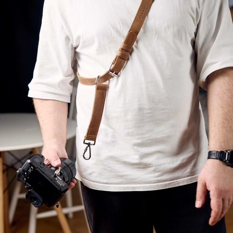 Leather Camera Shoulder Strap - Pikore