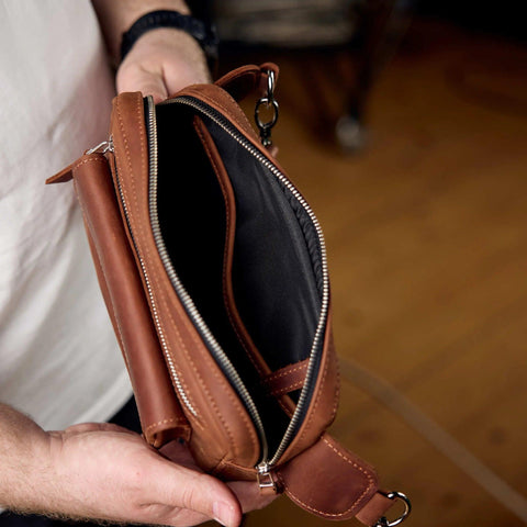 Leather Belt Bag For Men - Pikore