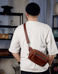 Leather Belt Bag For Men - Pikore