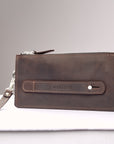 Personalized Leather Wallet Clutch