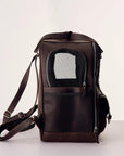 Leather Pet Backpack