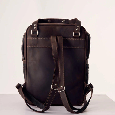 Leather Pet Backpack