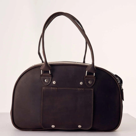 Leather Dog Carrier Bag