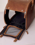 Leather Dog Carrier Bag