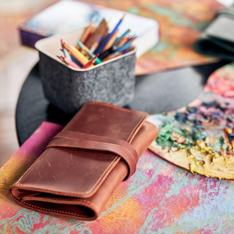 Handmade Leather Pencil Holder - Pikore