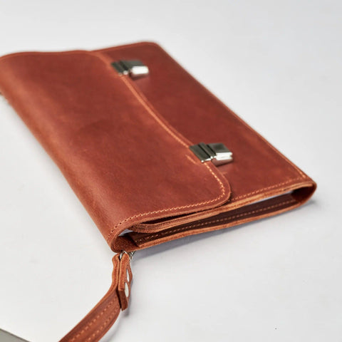 Leather Sketchbook with Shoulder Strap - Pikore