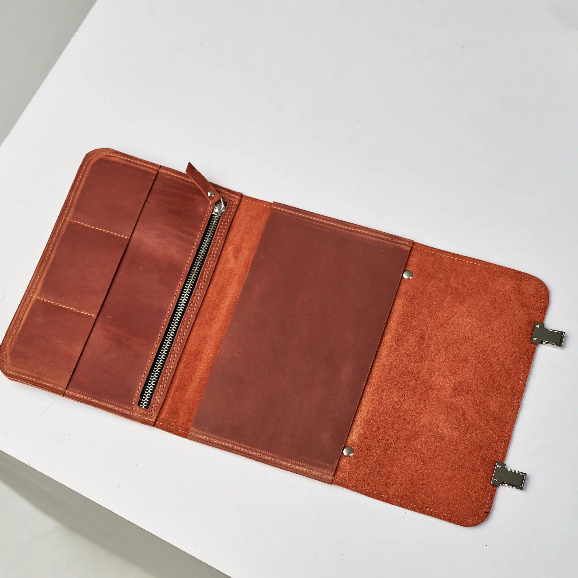 Leather Sketchbook with Shoulder Strap - Pikore
