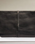 Black Leather MacBook Sleeve - Pikore
