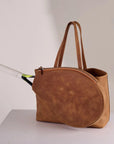 Leather Tennis Bag with Racket Holder