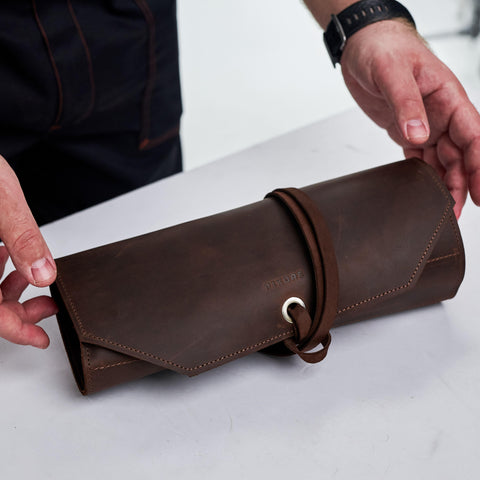 Leather Tool Roll Bag - Pikore