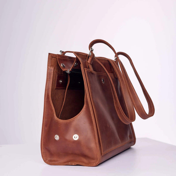 Leather Dog Travel Bag - Pikore