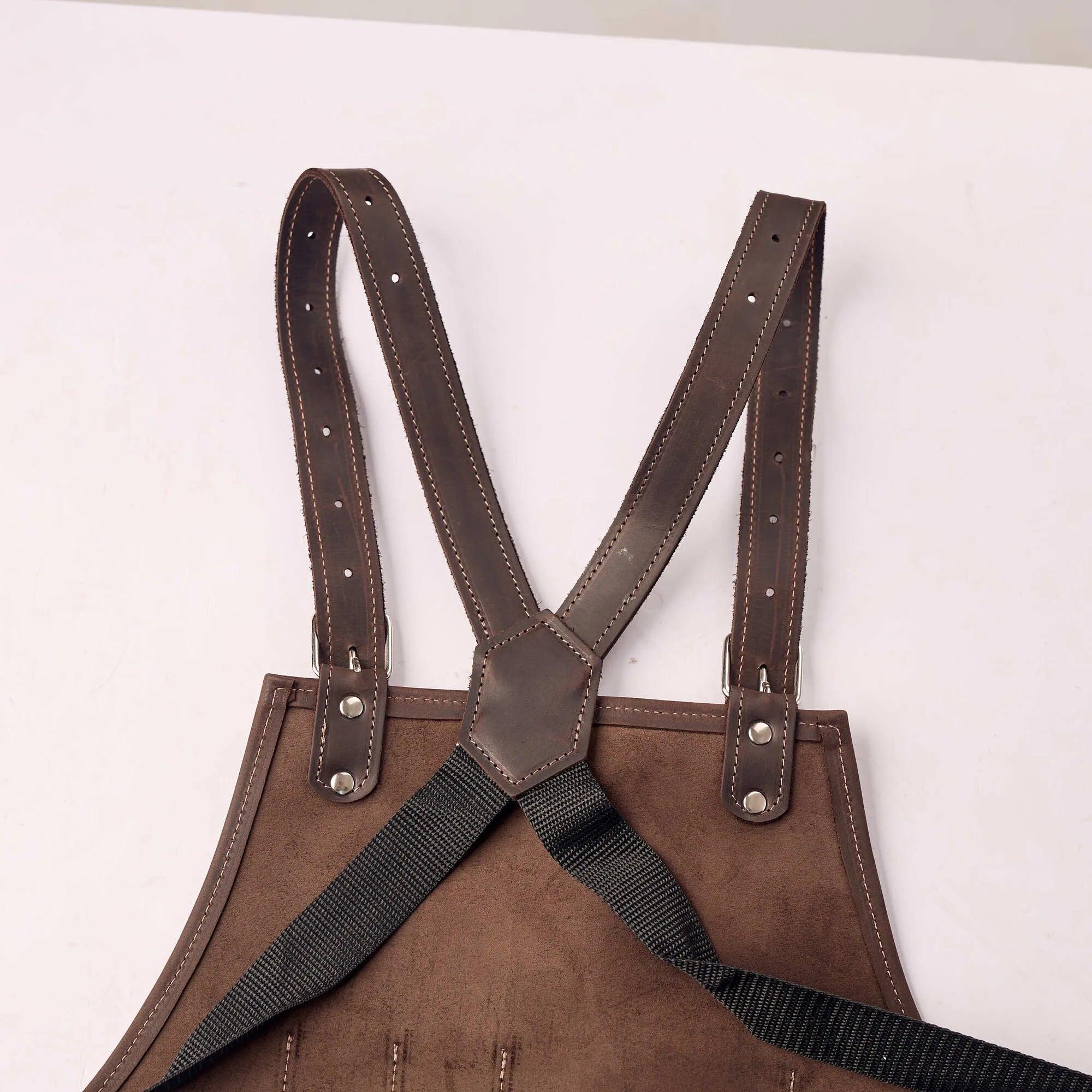 12-Pocket Leather Tool Apron - Pikore