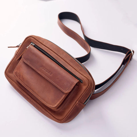 Leather Belt Bag For Men - Pikore