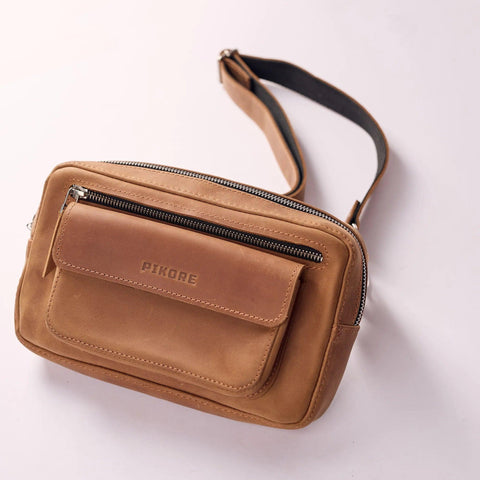 Leather Belt Bag For Men - Pikore