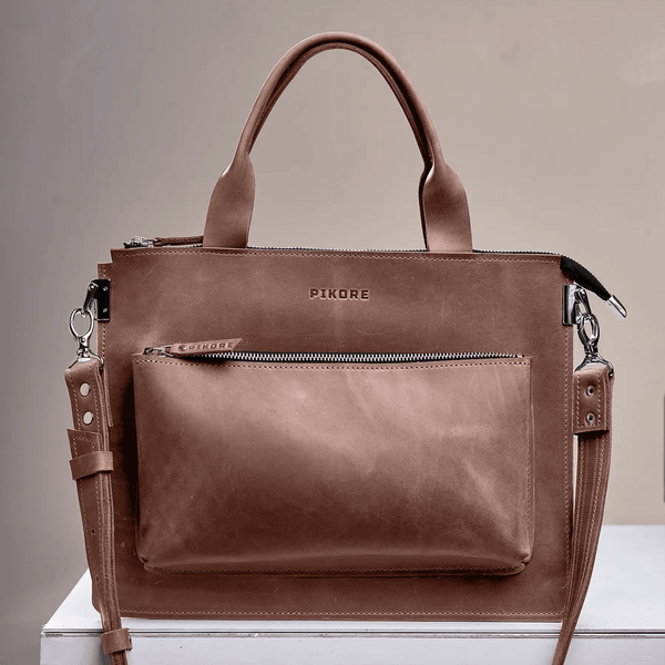 Brown Laptop Bag - Pikore