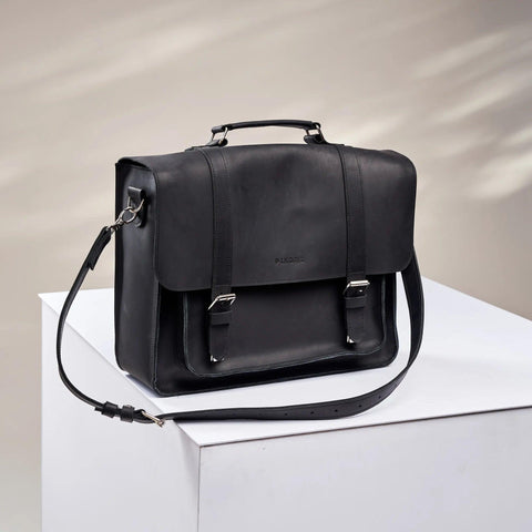 Briefcase Leather Bag - Pikore