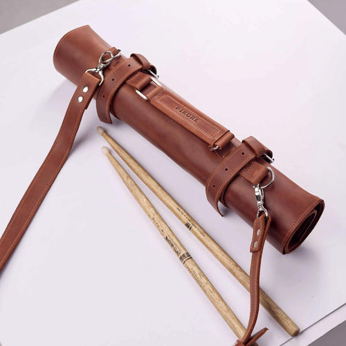 Leather Drumstick Roll Bag - Pikore