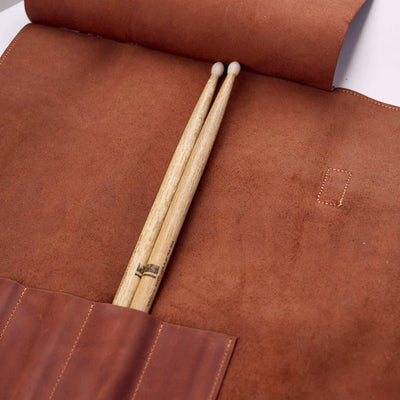 Leather Drumstick Roll Bag - Pikore