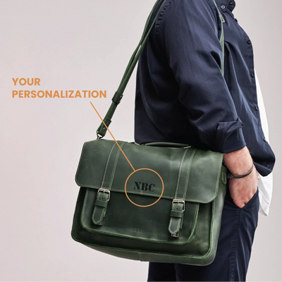 Premium Quality Leather Briefcase - Engraved Briefcase for Men Premium Quality Leather Briefcase - Engraved Briefcase for Men