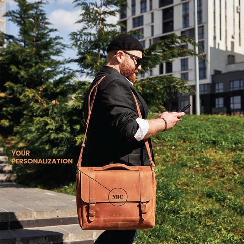 Laptop Messenger Leather bag