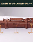 Leather Drumstick Roll Bag
