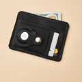 Leather Wallet with Airtag Slot