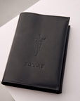Bible Cover Leather Black