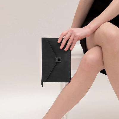 Black Leather Belt Bag