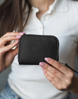 Black Small Zip Wallet