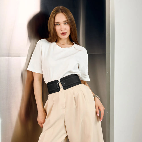 Black Wide Belt Ladies
