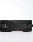 Black Wide Waist Belt