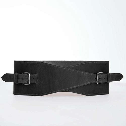 Black Wide Waist Belt