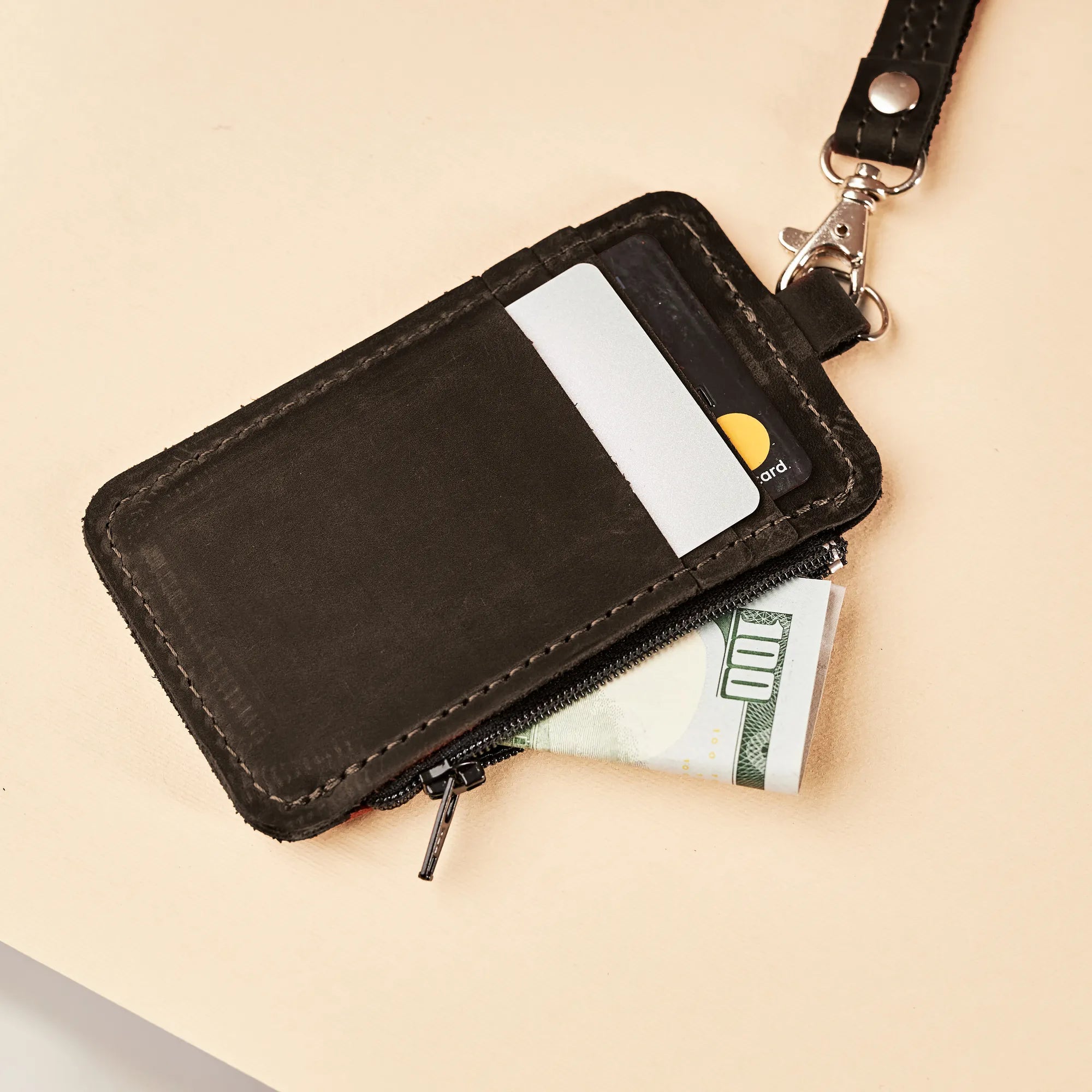 Brown Badge Holder