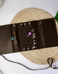 Brown Jewelry Roll