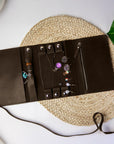 Brown Jewelry Roll