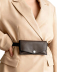 Brown Leather Belt Bags