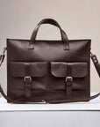 Brown Leather Messenger Bag