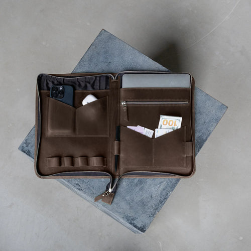 Brown Leather Portfolio
